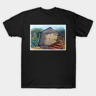 Boat House Tasmania - Watercolour T-Shirt